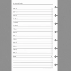 Levenger Circa Special Request Daily Planner Refill (100 sheets) New