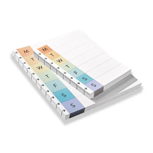 Levenger Circa Vibrant Weekly Calendar Discbound Refill (100 sheets) Hot