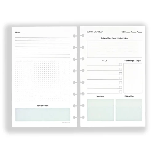 Levenger Circa Workweek Planner Refill Sale