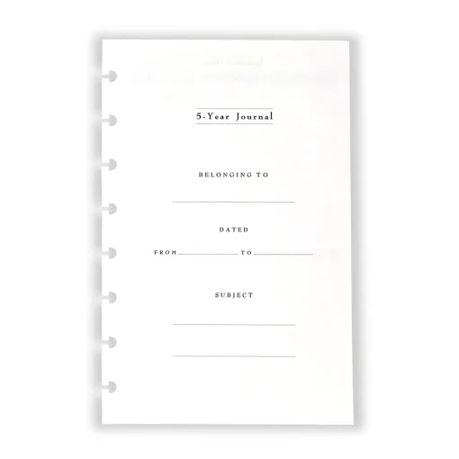 Levenger Circa 5-Year Journal Refill (185 sheets) Clearance