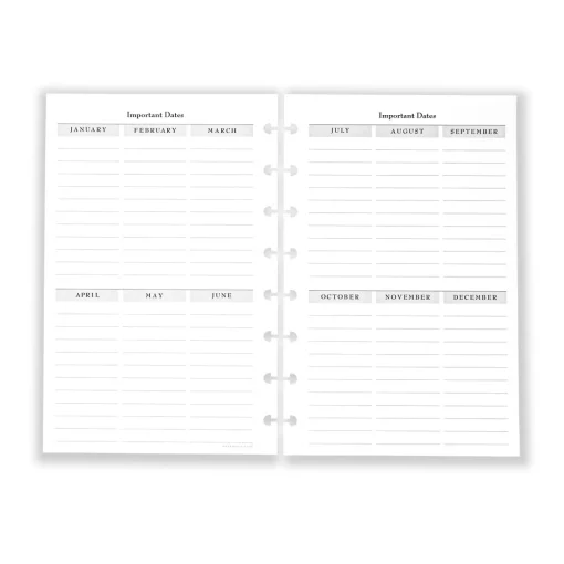 Levenger Circa 5-Year Journal Refill (185 sheets) Clearance