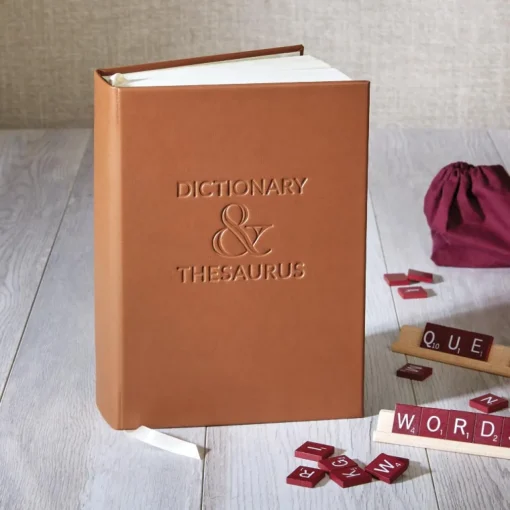 Levenger Dictionary & Thesaurus Tan Best