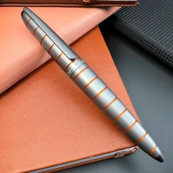 Levenger Diplomat Elox Grey Ring Pen New
