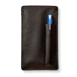 Levenger EyePhone Case in Bomber Jacket Leather Mocha New