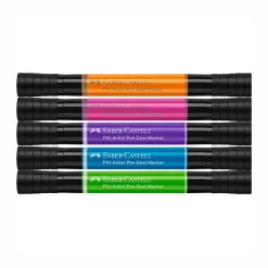 Levenger Faber-Castell Rich Tones Dual Tip Pitt Artist Brush Pens (set of 5) Clearance