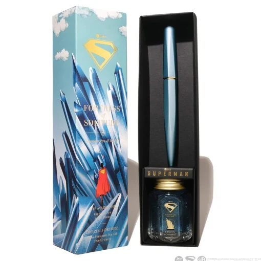 Levenger Ferris Wheel Press Superman Fountain Pen and Ink Set Outlet