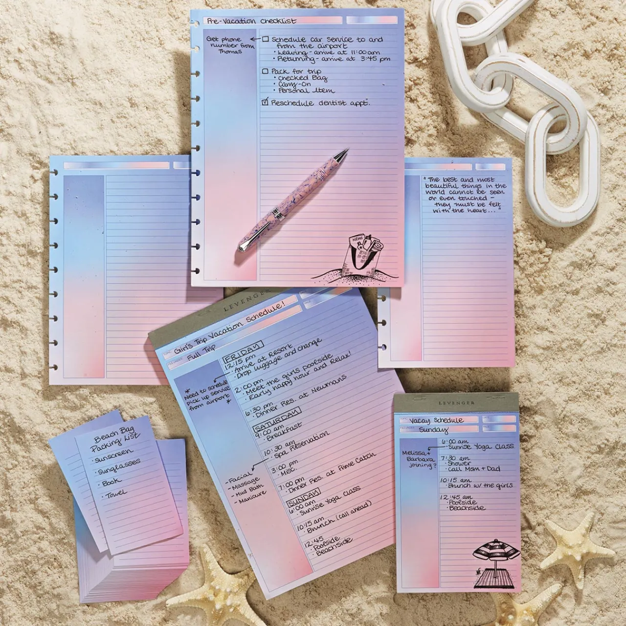 Levenger Freeleaf Cabana Color Gradient Annotation Ruled Pads (set of 2) Sale