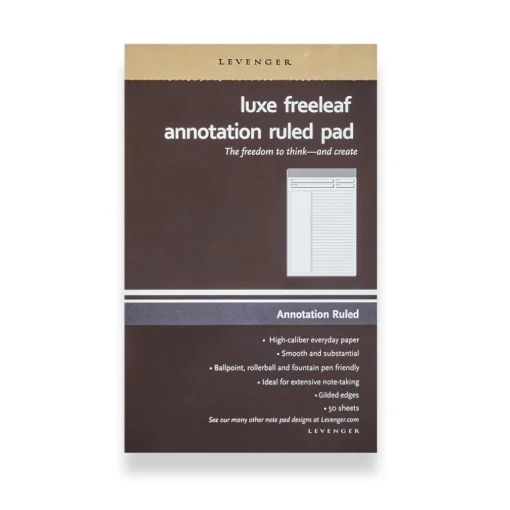 Levenger Freeleaf Luxe Annotation Ruled Pads (set of 5) New