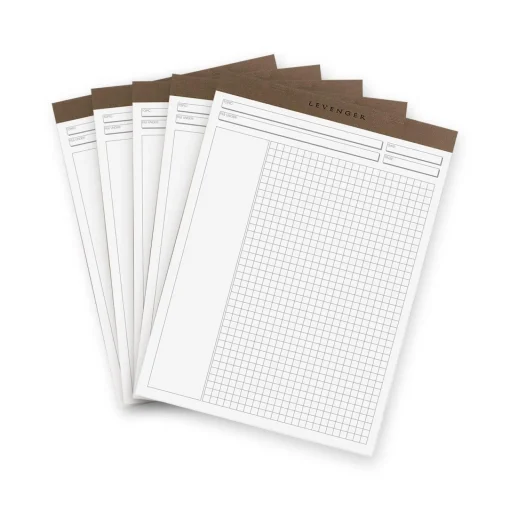 Levenger Freeleaf White Annotation Grid Pads (set of 5) Online