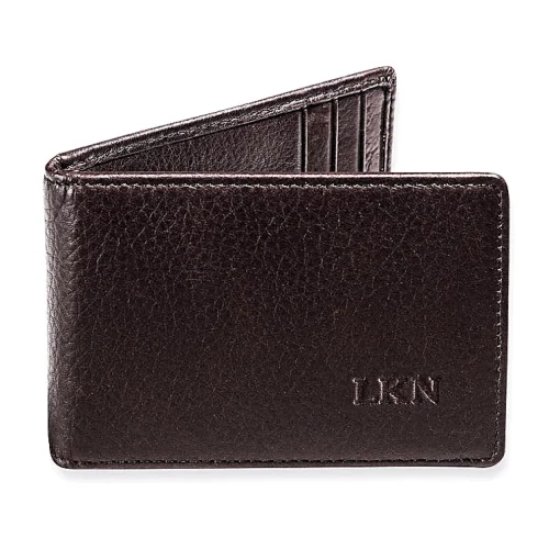 Levenger Front Pocket Privacy Bifold Wallet with Money Clip Espresso