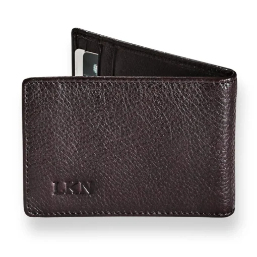 Levenger Front Pocket Privacy Bifold Wallet with Money Clip Espresso