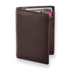 Levenger Front Pocket Privacy Card Wallet Espresso Discount