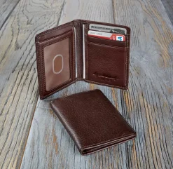 Levenger Front Pocket Privacy Card Wallet Espresso Discount