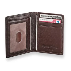 Levenger Front Pocket Privacy Card Wallet Espresso Discount