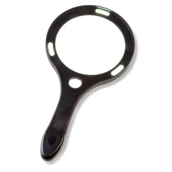 Levenger Handheld Large LED Magnifier Black Discount