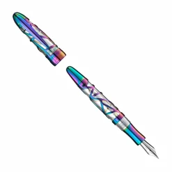 Levenger Laban Skeleton Rainbow Fountain Pen Hot