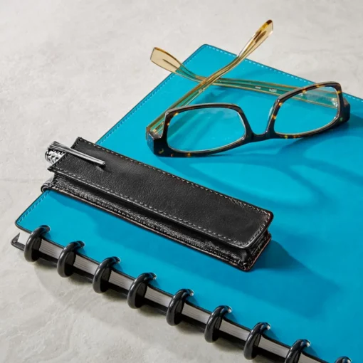 Levenger Leather Add-A-Pen Pouch Black Outlet