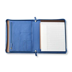 Levenger Leather Ambi-Flex Folio Riviera Blue Discount