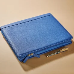 Levenger Leather Ambi-Flex Folio Riviera Blue Discount