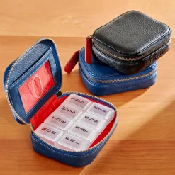 Levenger Leather Pill Organizer Hot
