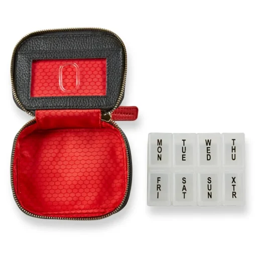 Levenger Leather Pill Organizer Hot