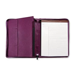 Levenger Leather Zip-Around Tabbed Folio Clearance
