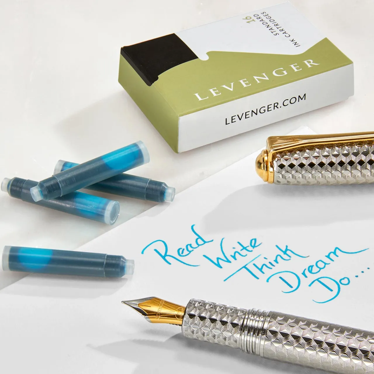 Levenger Ink Cartridges (set of 16) New