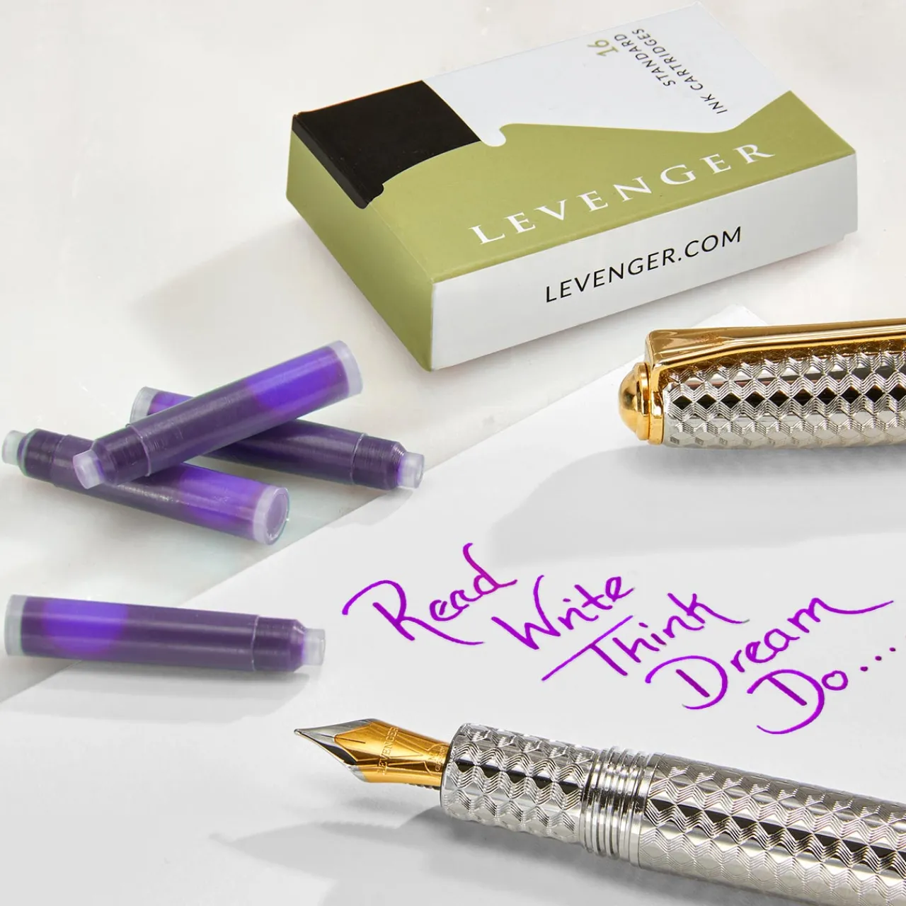 Levenger Ink Cartridges (set of 16) New