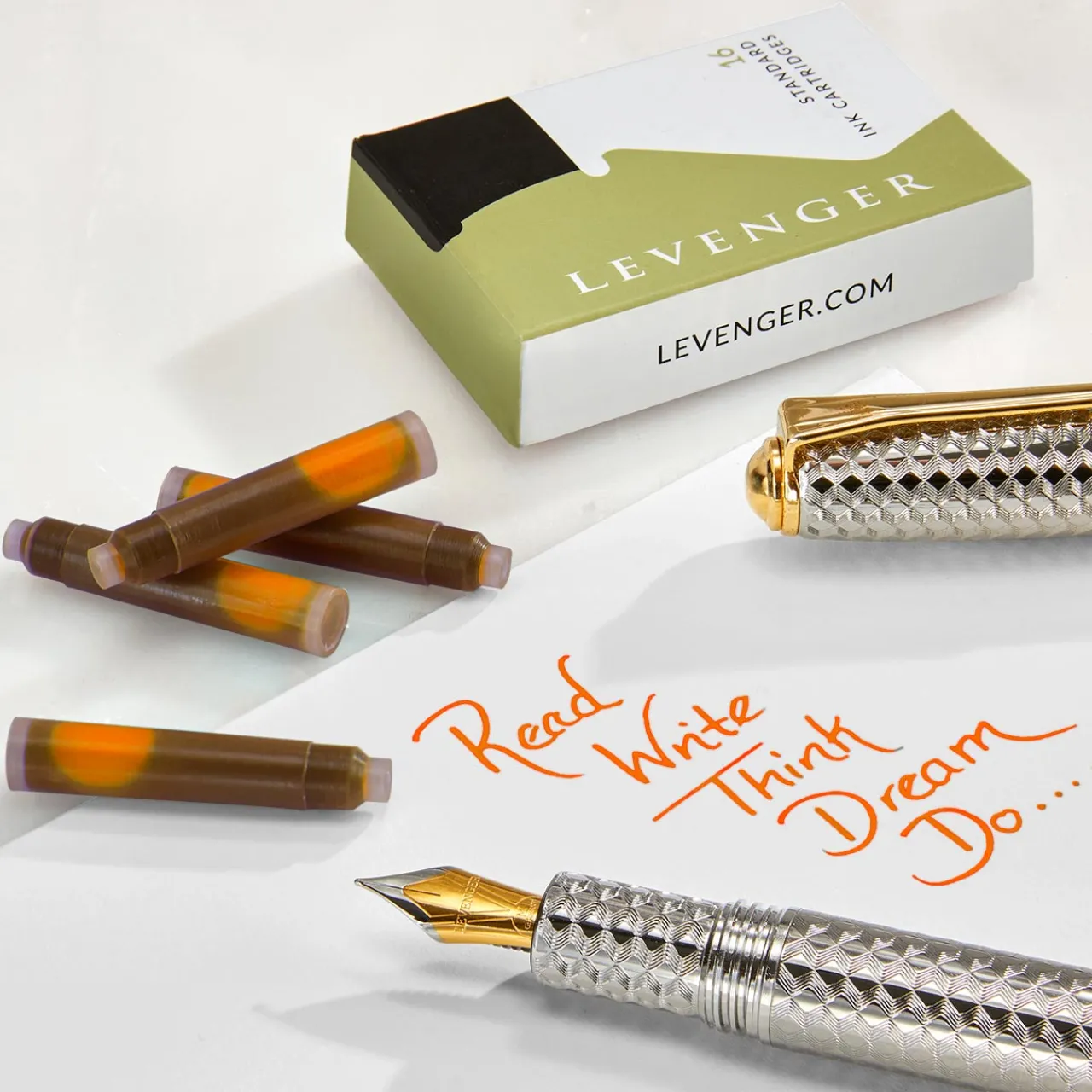 Levenger Ink Cartridges (set of 16) New