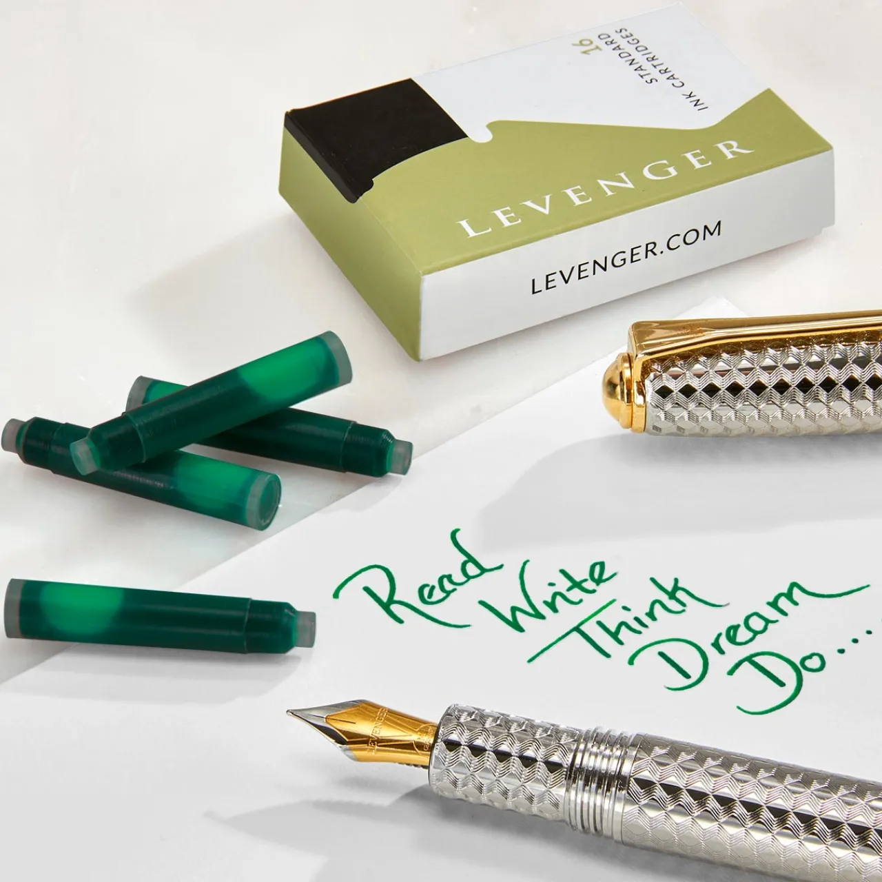 Levenger Ink Cartridges (set of 16) New