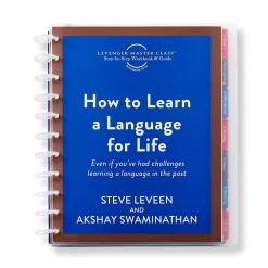 Levenger Master Class How to Learn a Language for Life Circa Workbook Best