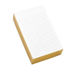 Levenger Luxe 3 x 5 Ruled Note Cards (set of 100) Gold New