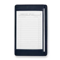 Levenger Luxe Leather Pocket Briefcase Midnight Blue Clearance