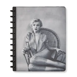 Levenger Marilyn Monroe Wicker Chair Circa Discbound Notebook Hot