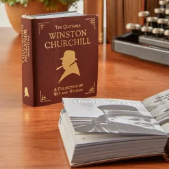 Levenger Mini Churchill Wit and Wisdom Brown Discount