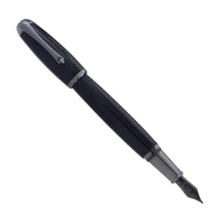 Levenger Monteverde Super Mega Carbon Fiber Fountain Pen Gunmetal Clearance