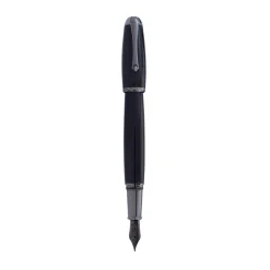 Levenger Monteverde Super Mega Carbon Fiber Fountain Pen Gunmetal Clearance