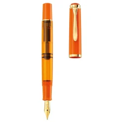 Levenger Pelikan Classic M200 Orange Delight Fountain Pen Clearance