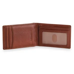 Levenger Privacy BiFold Money Clip Wallet Brandy Online