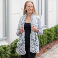 Levenger Reader’s Book Scarf Grey Hot