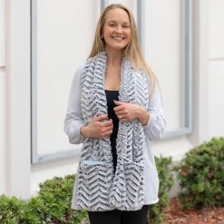 Levenger Reader’s Book Scarf Grey Hot