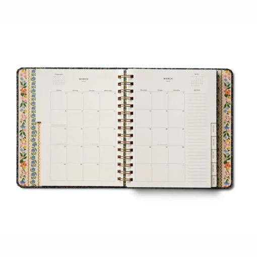 Levenger Rifle Paper Co. Wildwood 2026 Academic Covered Spiral Planner Clearance
