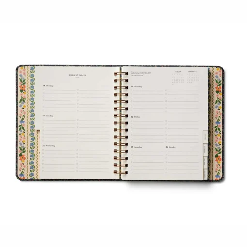 Levenger Rifle Paper Co. Wildwood 2026 Academic Covered Spiral Planner Clearance
