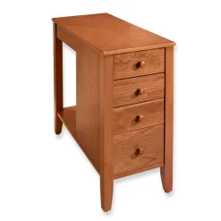 Levenger Tech Enhanced No-Room-For-A-Table with Drawers Cherry Wood New