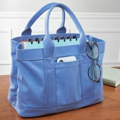 Levenger Tiny Canvas Book Tote Hot