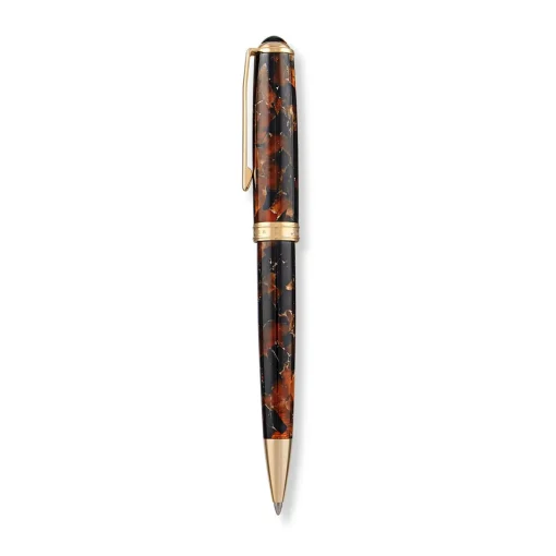 Levenger True Writer Slim Golden Dark Tortoise Pen Best