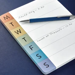 Levenger Vibrant Weekly Desk Pad New
