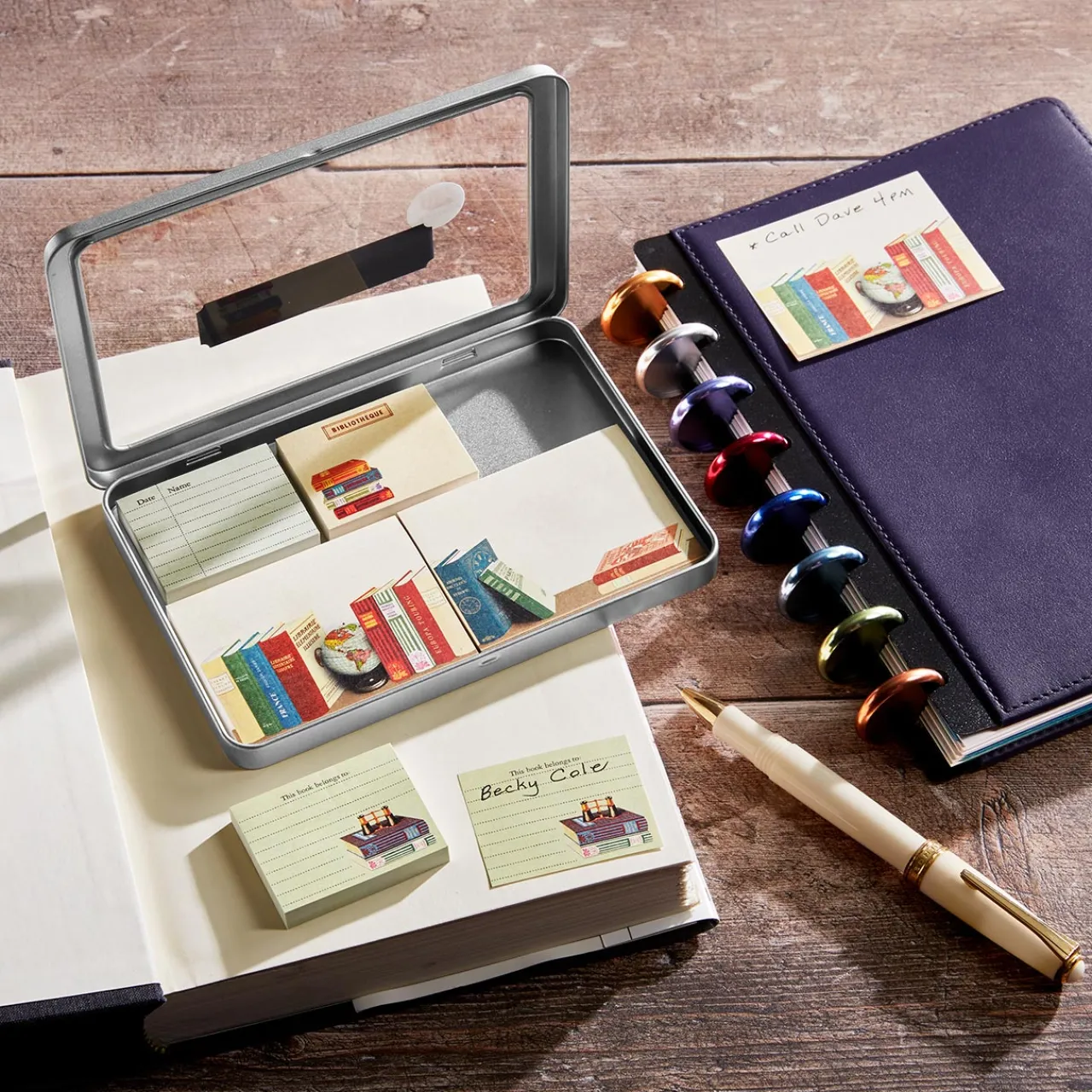 Levenger Vintage Library Sticky Notes