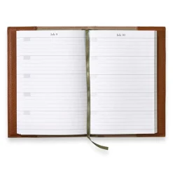 Levenger 5-Year Journal with Leather Cover Nutmeg Hot
